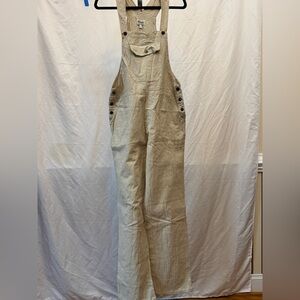 106 - Rhea Light Tan Denim Overalls